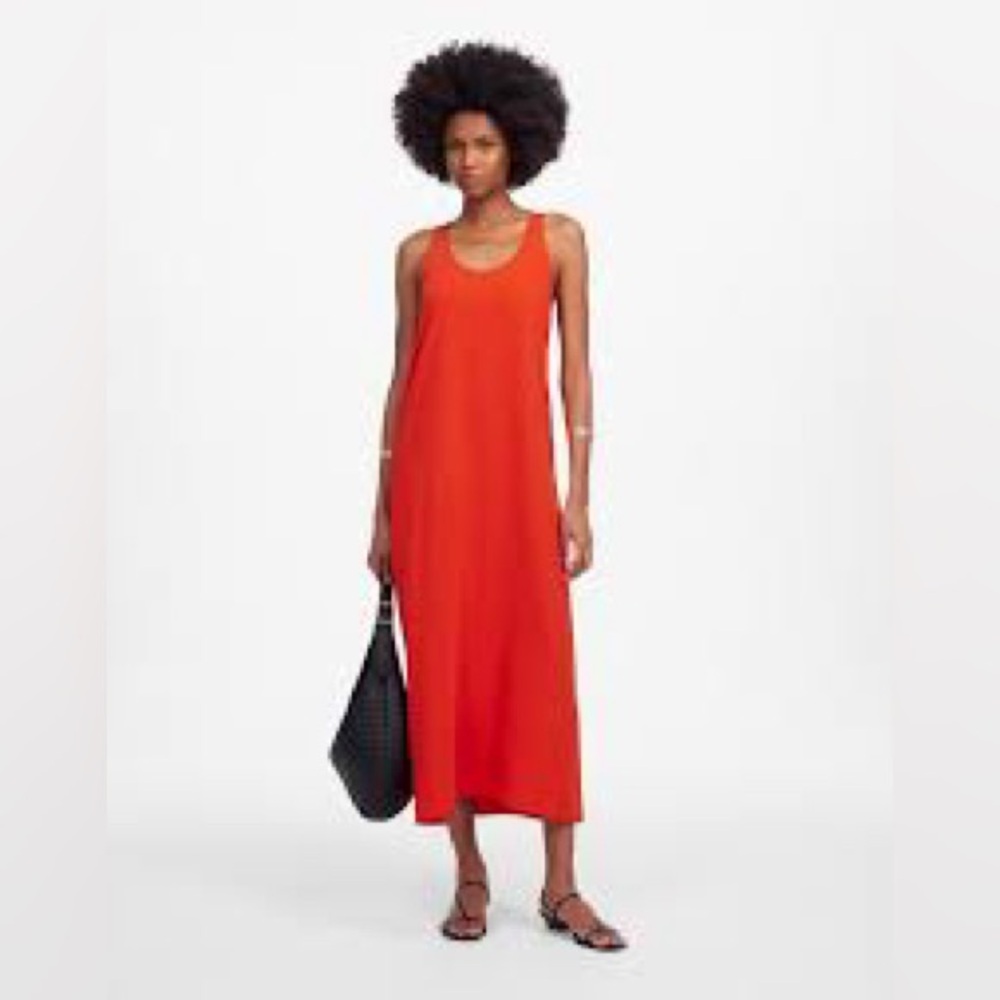 NWT Madewell Sleeveless Scoopneck Midi Dress